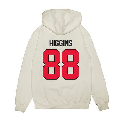 Rutgers - NCAA Football : Mike Higgins - Vintage Helmet Premium Hooded Sweatshirt-1