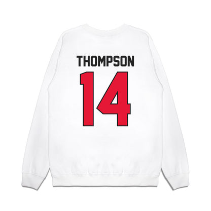 Rutgers - NCAA Football : Jordan Thompson - Vintage Helmet Premium Crewneck Sweatshirt-1