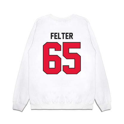 Rutgers - NCAA Football : Bryan Felter - Vintage Helmet Premium Crewneck Sweatshirt-1