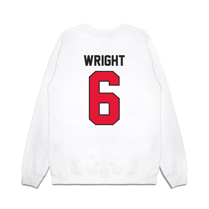 Rutgers - NCAA Football : Abram Wright - Vintage Helmet Premium Crewneck Sweatshirt-1