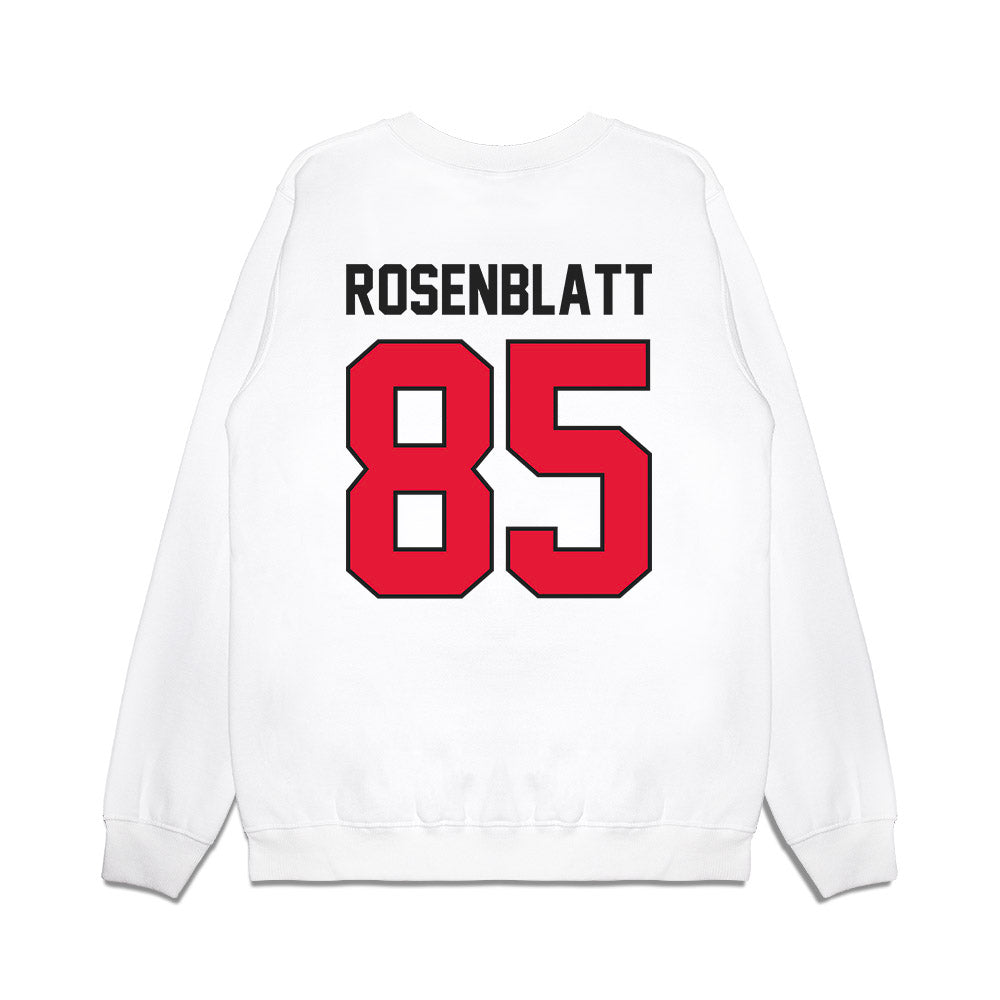 Rutgers - NCAA Football : Ben Rosenblatt - Vintage Helmet Premium Crewneck Sweatshirt-1