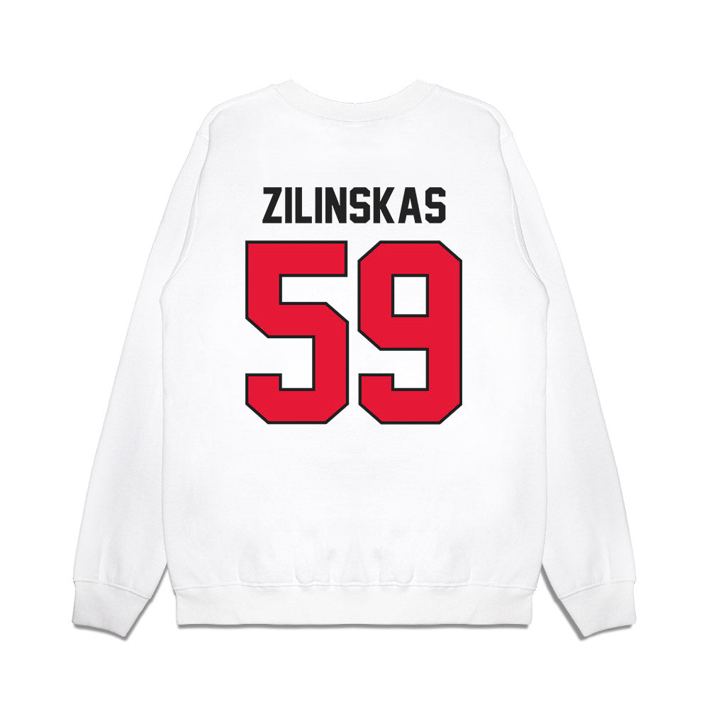 Rutgers - NCAA Football : Gus Zilinskas - Vintage Helmet Premium Crewneck Sweatshirt-1
