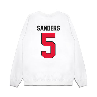 Rutgers - NCAA Football : Kaj Sanders - Vintage Helmet Premium Crewneck Sweatshirt-1