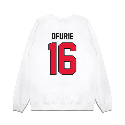 Rutgers - NCAA Football : Jesse Ofurie - Vintage Helmet Premium Crewneck Sweatshirt-1