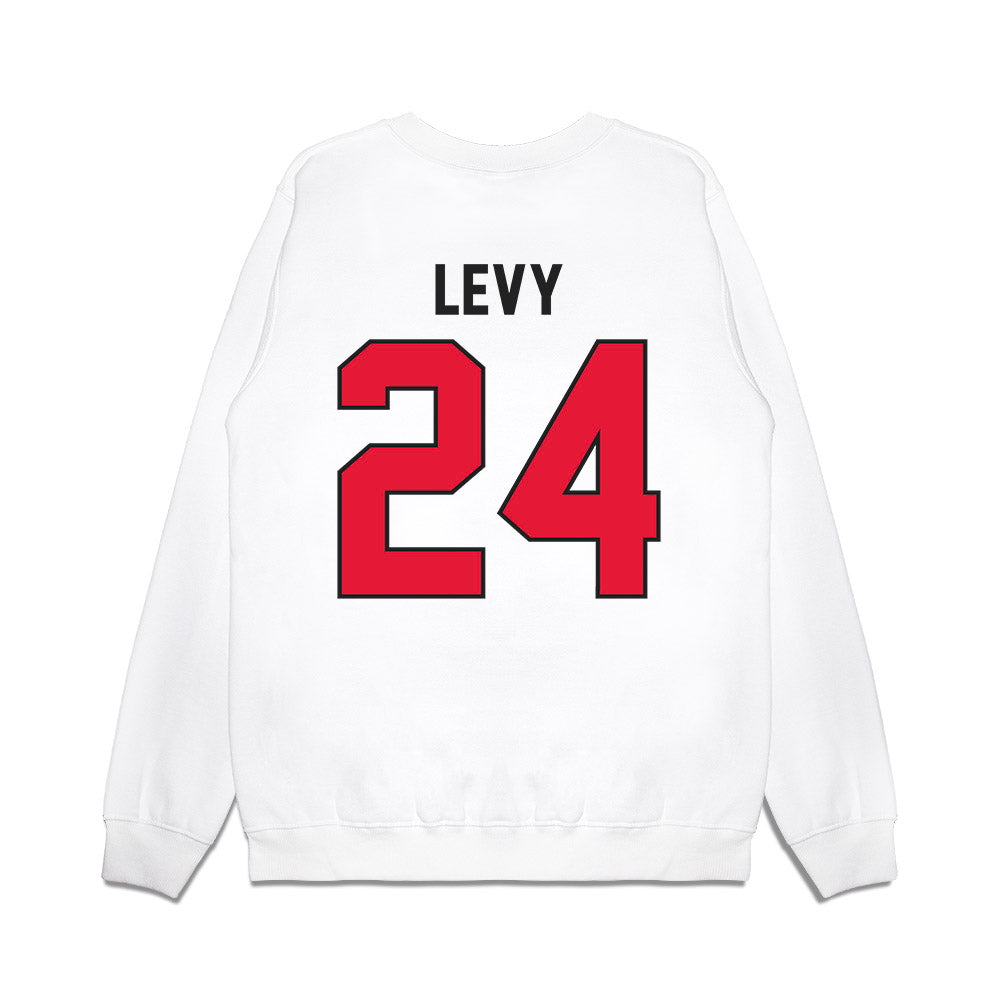 Rutgers - NCAA Football : Kevin Levy - Vintage Helmet Premium Crewneck Sweatshirt-1