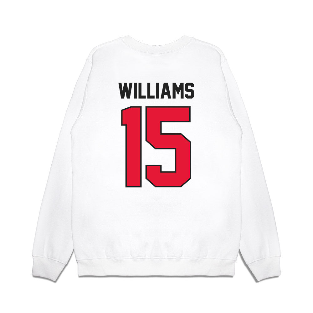 Rutgers - NCAA Football : Zilan Williams - Vintage Helmet Premium Crewneck Sweatshirt-1