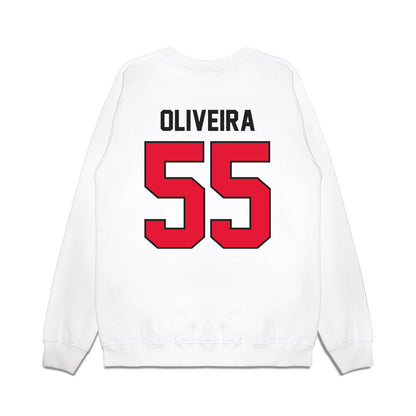 Rutgers - NCAA Football : Nicholas Oliveira - Vintage Helmet Premium Crewneck Sweatshirt-1