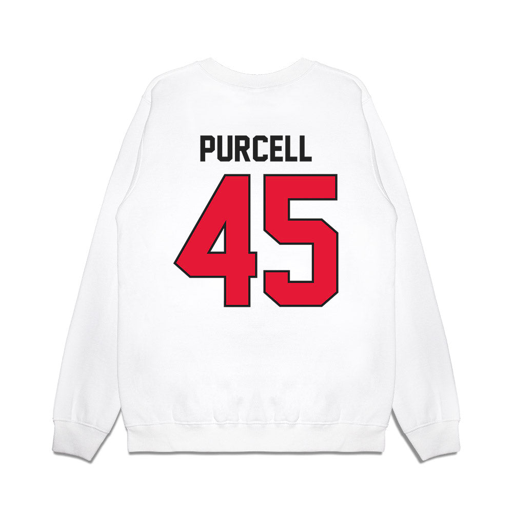 Rutgers - NCAA Football : Shawn Purcell - Vintage Helmet Premium Crewneck Sweatshirt-1
