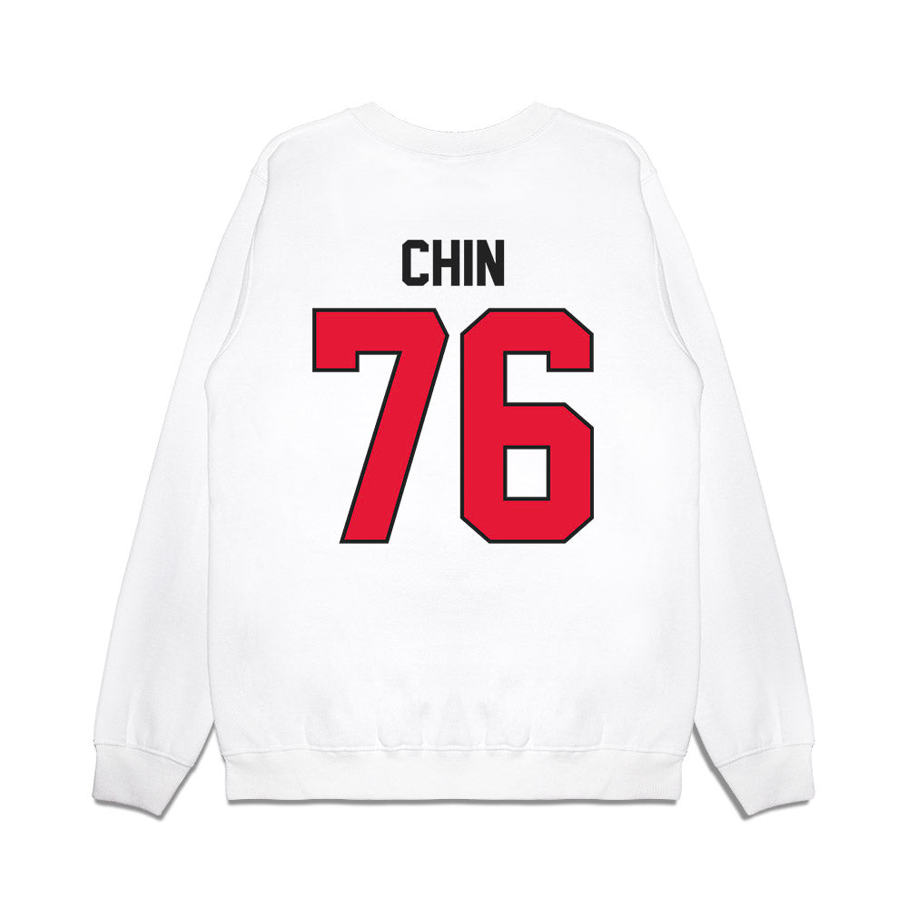 Rutgers - NCAA Football : Dantae Chin - Vintage Helmet Premium Crewneck Sweatshirt-1