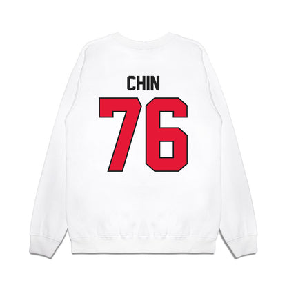 Rutgers - NCAA Football : Dantae Chin - Vintage Helmet Premium Crewneck Sweatshirt-1