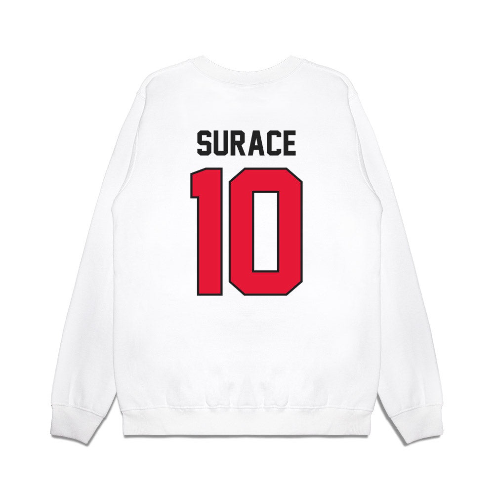 Rutgers - NCAA Football : AJ Surace - Vintage Helmet Premium Crewneck Sweatshirt-1