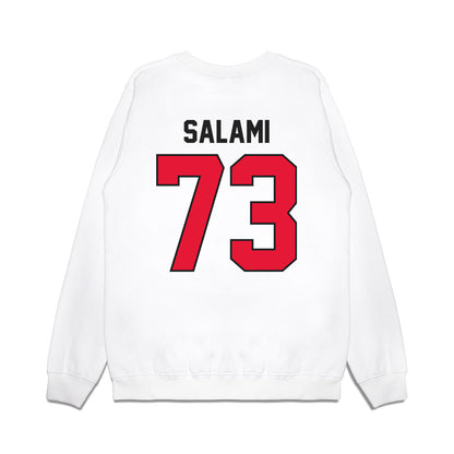 Rutgers - NCAA Football : Terrence Salami - Vintage Helmet Premium Crewneck Sweatshirt-1