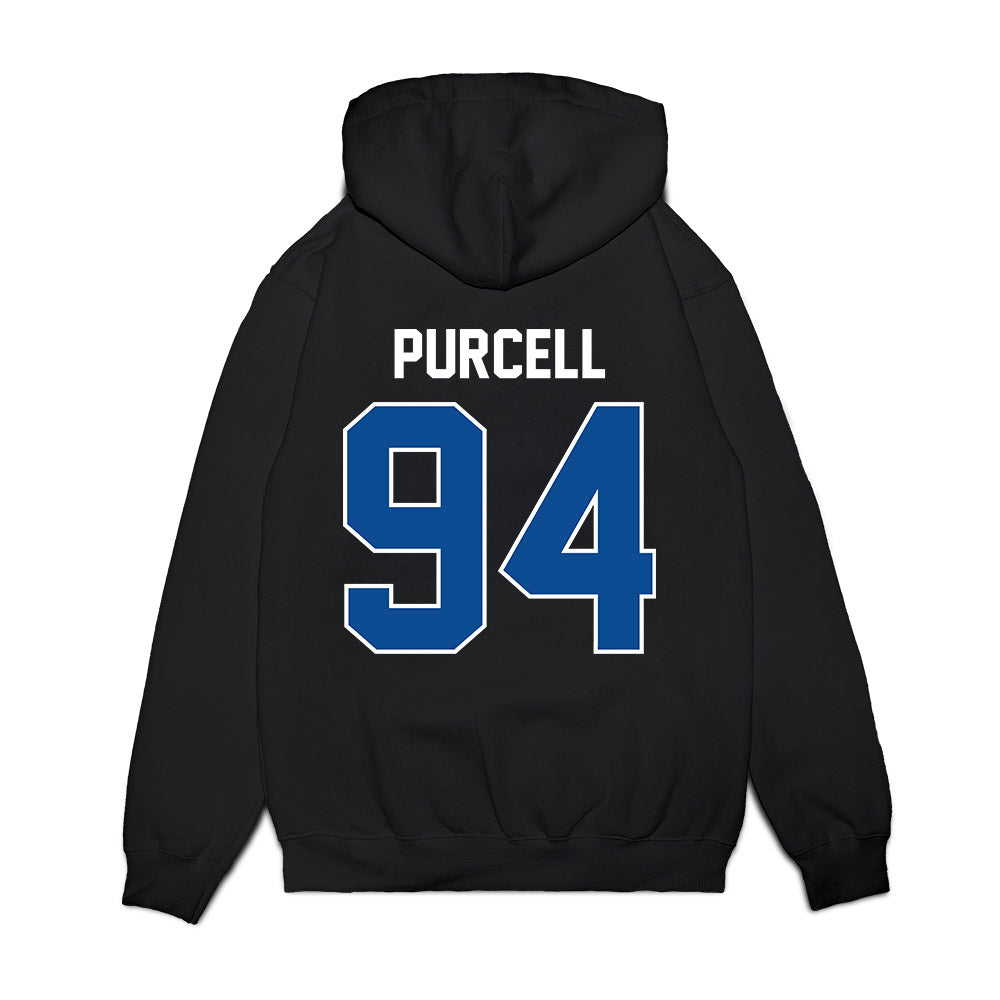 BYU - NCAA Football : Anisi Purcell - Vintage Helmet Premium Hooded Sweatshirt-1
