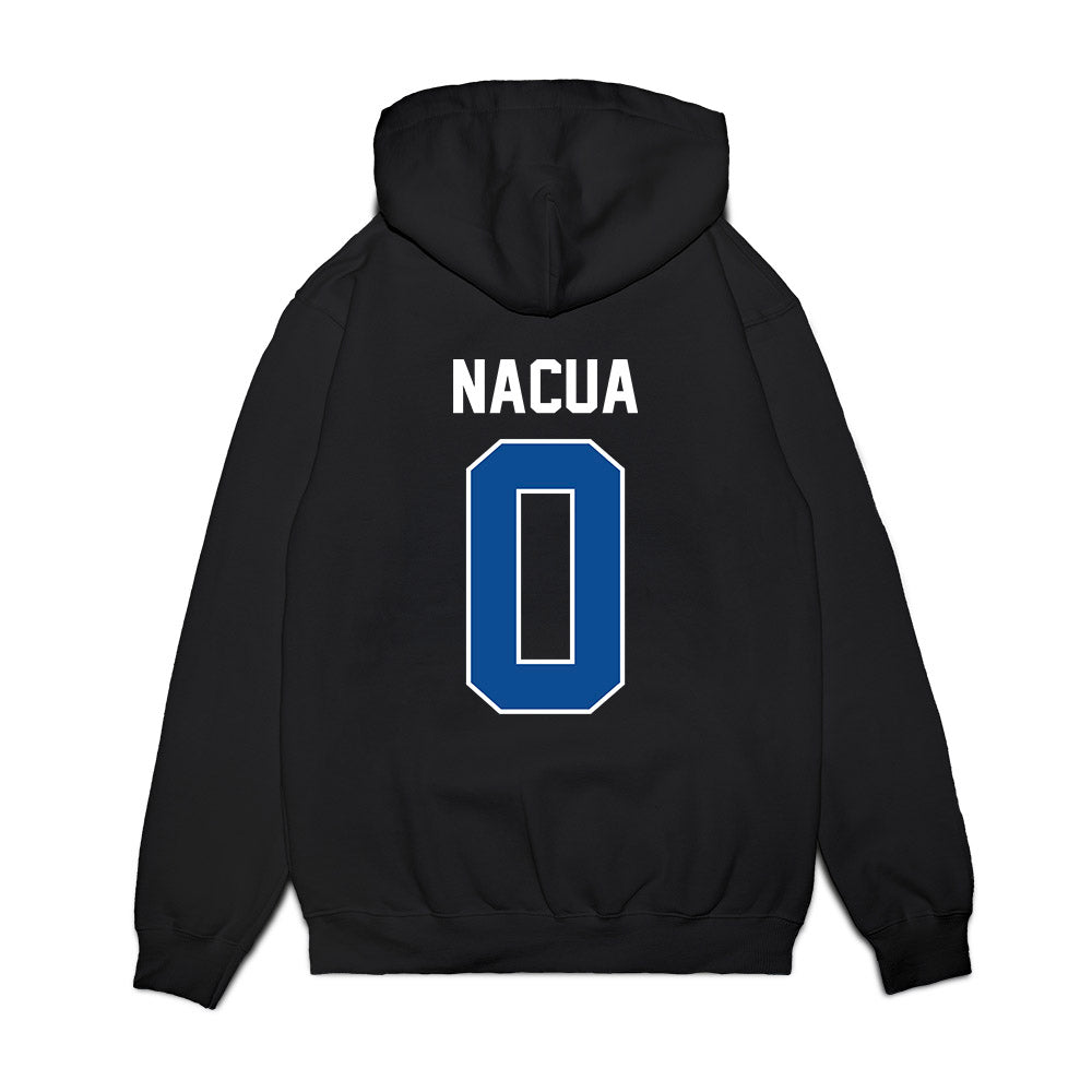 BYU - NCAA Football : Tei Nacua - Vintage Helmet Premium Hooded Sweatshirt-1