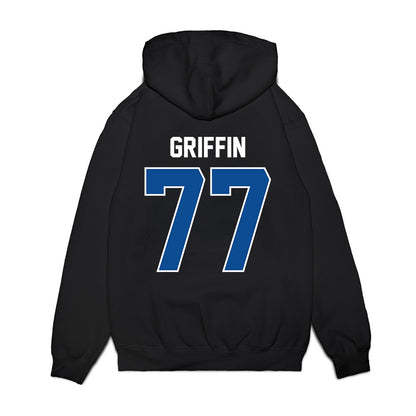 BYU - NCAA Football : Jake Griffin - Vintage Helmet Premium Hooded Sweatshirt-1