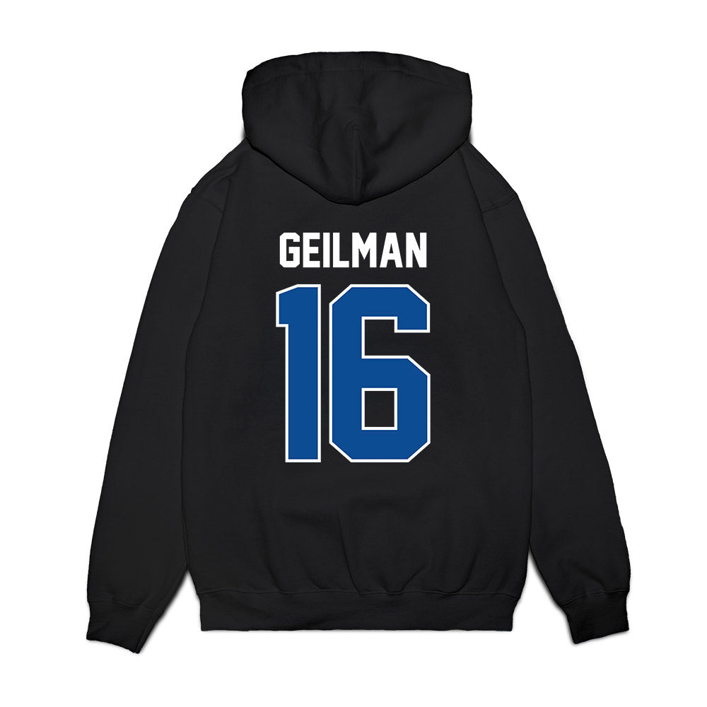 BYU - NCAA Football : Emerson Geilman - Vintage Helmet Premium Hooded Sweatshirt-1