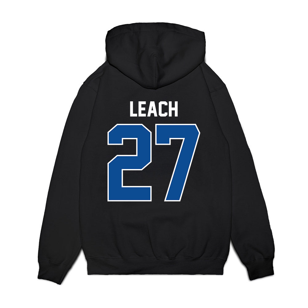 BYU - NCAA Football : Matthias Leach - Vintage Helmet Premium Hooded Sweatshirt-1