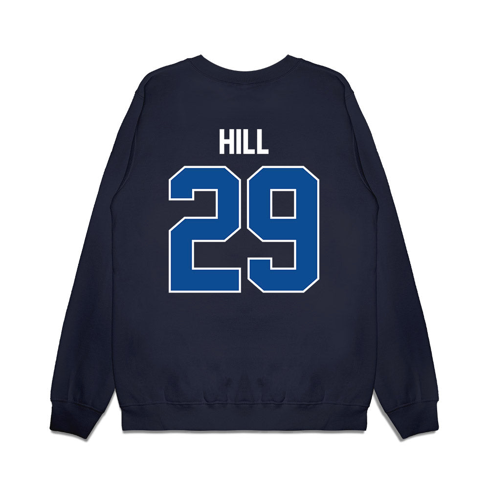 BYU - NCAA Football : Jake Hill - Vintage Helmet Premium Crewneck Sweatshirt-1