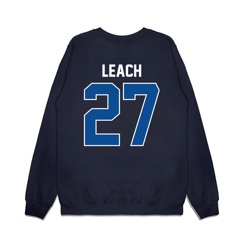 BYU - NCAA Football : Matthias Leach - Vintage Helmet Premium Crewneck Sweatshirt-1