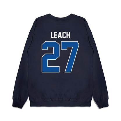 BYU - NCAA Football : Matthias Leach - Vintage Helmet Premium Crewneck Sweatshirt-1