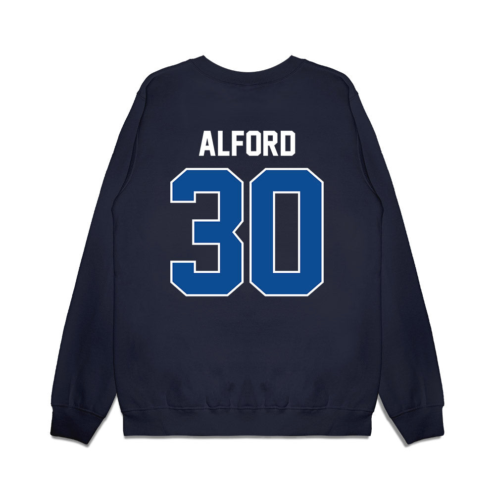 BYU - NCAA Football : Max Alford - Vintage Helmet Premium Crewneck Sweatshirt-1