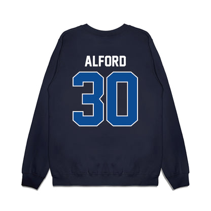 BYU - NCAA Football : Max Alford - Vintage Helmet Premium Crewneck Sweatshirt-1
