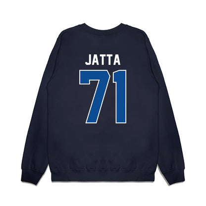 BYU - NCAA Football : Isaiah Jatta - Vintage Helmet Premium Crewneck Sweatshirt-1