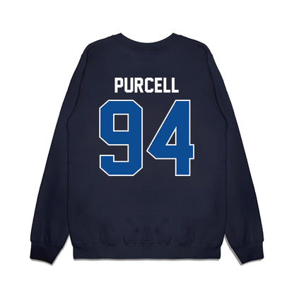 BYU - NCAA Football : Anisi Purcell - Vintage Helmet Premium Crewneck Sweatshirt-1