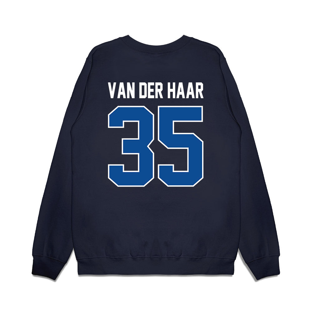 BYU - NCAA Football : Samuel Van Der Haar - Vintage Helmet Premium Crewneck Sweatshirt-1