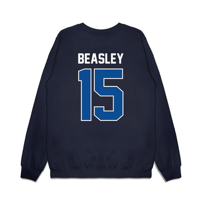 BYU - NCAA Football : Tayvion Beasley - Vintage Helmet Premium Crewneck Sweatshirt-1