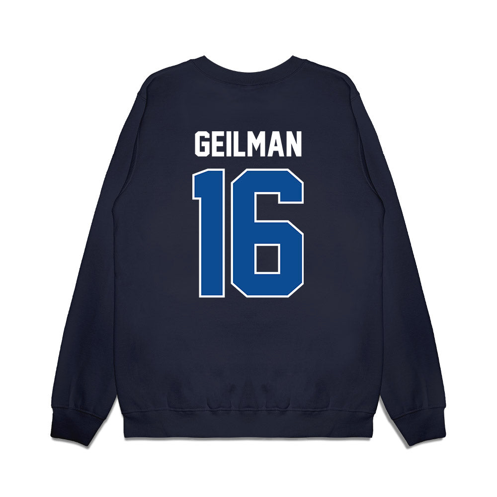 BYU - NCAA Football : Emerson Geilman - Vintage Helmet Premium Crewneck Sweatshirt-1