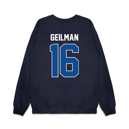 BYU - NCAA Football : Emerson Geilman - Vintage Helmet Premium Crewneck Sweatshirt-1
