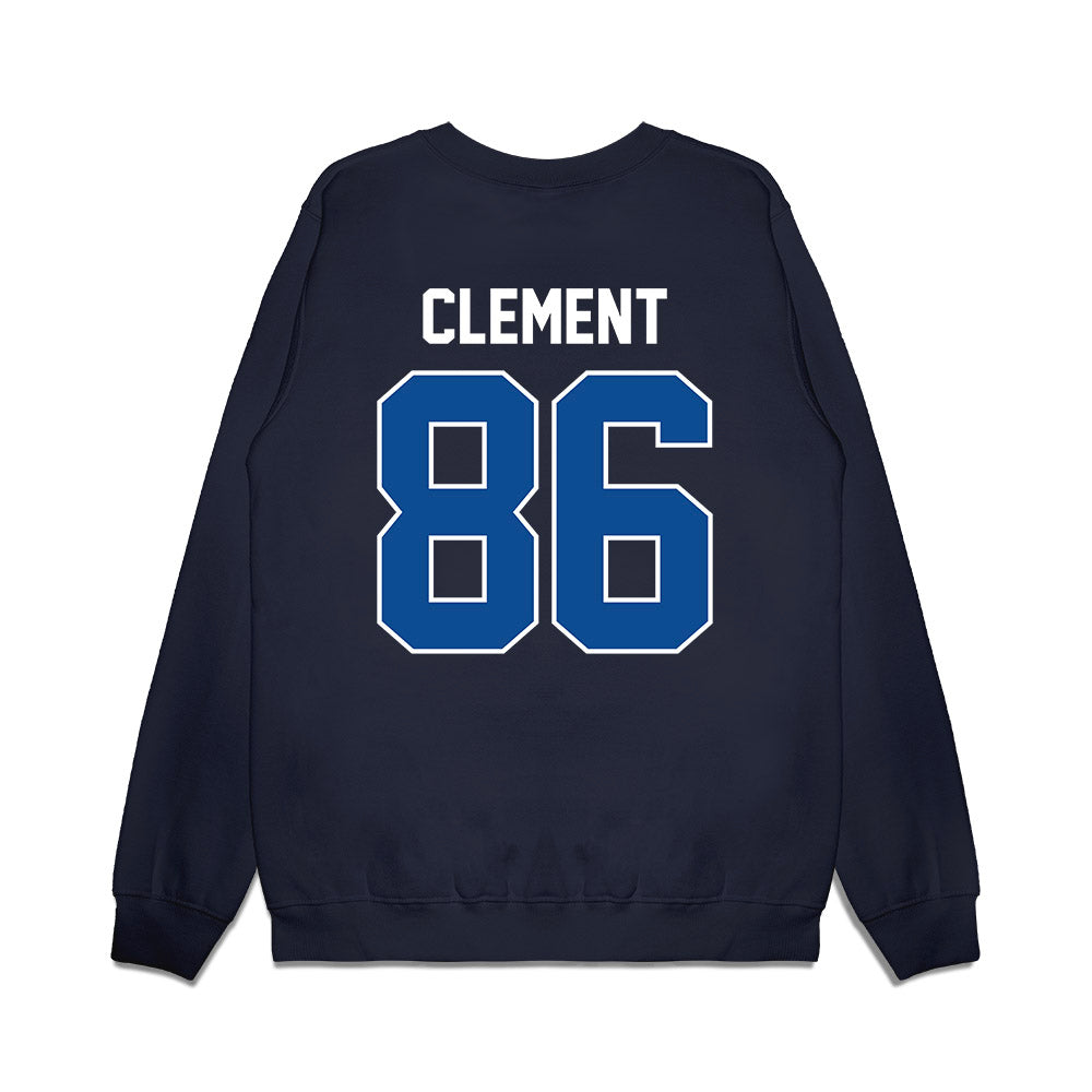 BYU - NCAA Football : Cole Clement - Vintage Helmet Premium Crewneck Sweatshirt-1