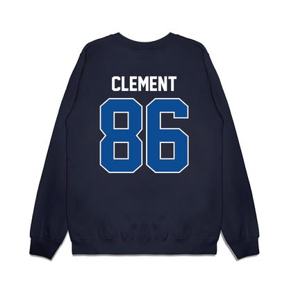 BYU - NCAA Football : Cole Clement - Vintage Helmet Premium Crewneck Sweatshirt-1