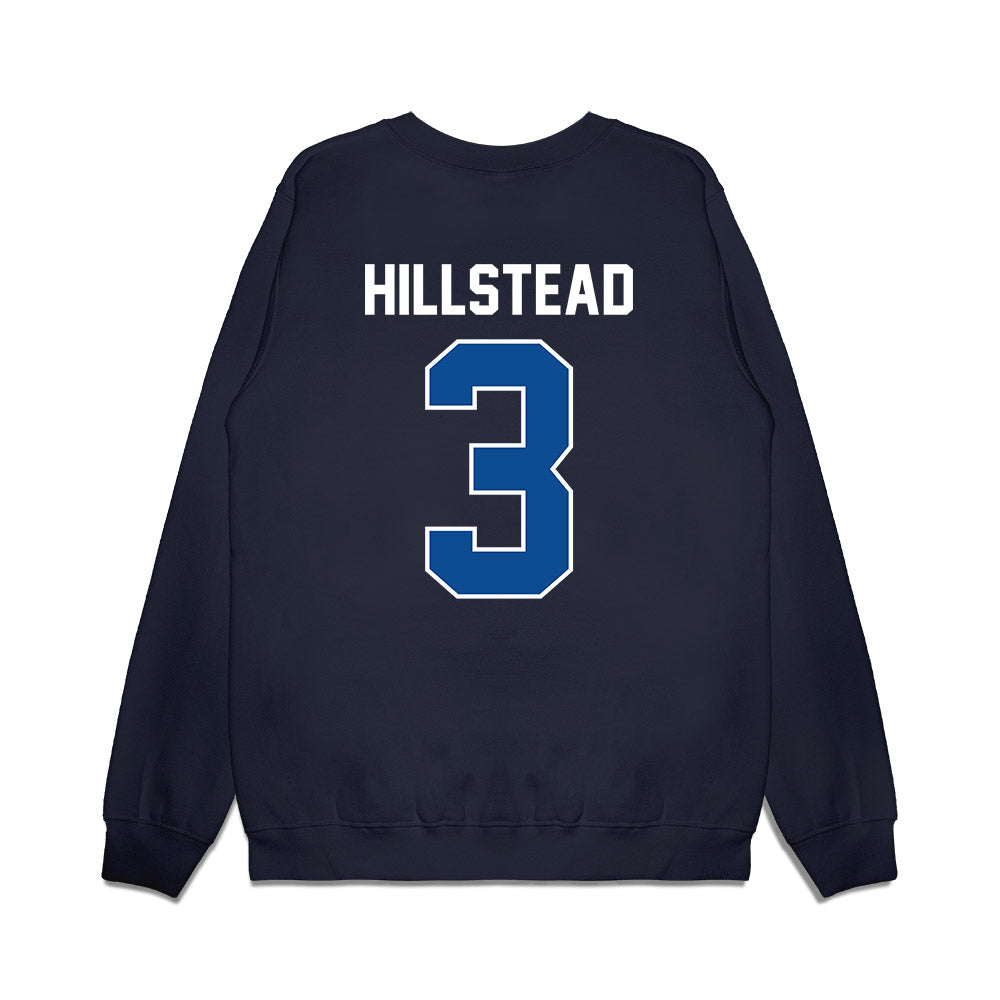 BYU - NCAA Football : McCae Hillstead - Vintage Helmet Premium Crewneck Sweatshirt-1