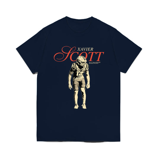 Illinois - NCAA Football : Xavier Scott - Comfort Colors T-Shirt-0