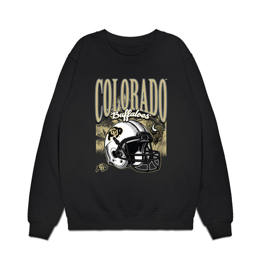 Colorado - NCAA Football : Damian Henderson - Vintage Helmet Premium Crewneck Sweatshirt-0