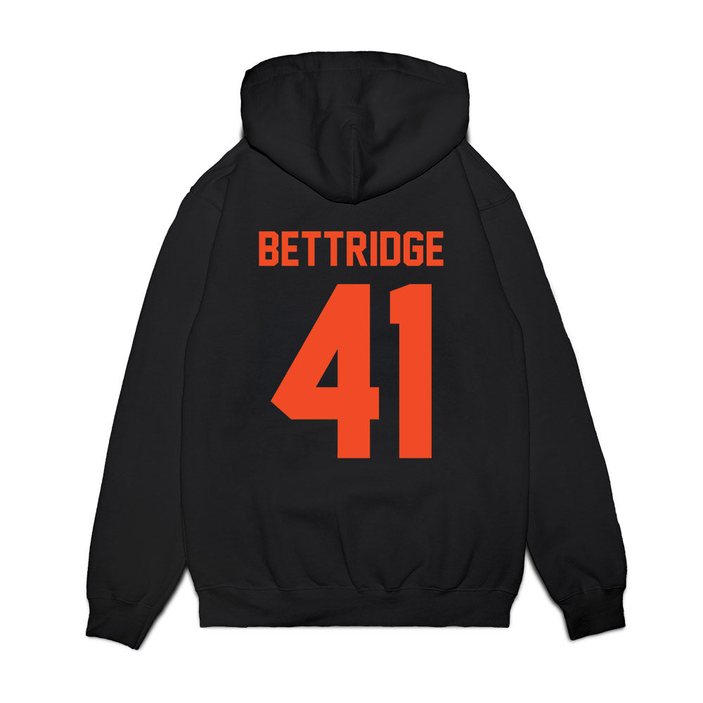 Virginia - NCAA Football : Will Bettridge - Vintage Helmet Premium Hooded Sweatshirt-1