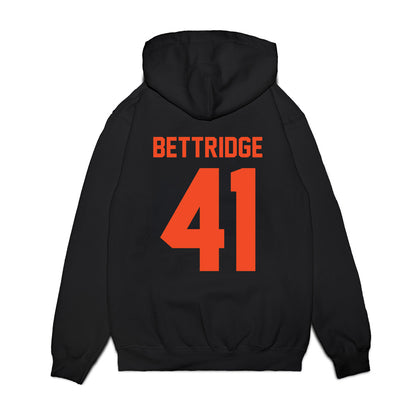 Virginia - NCAA Football : Will Bettridge - Vintage Helmet Premium Hooded Sweatshirt-1