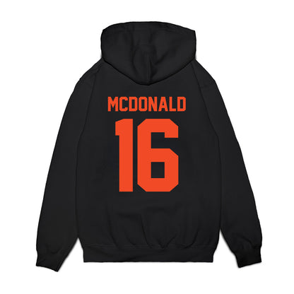 Virginia - NCAA Football : Trey McDonald - Vintage Helmet Premium Hooded Sweatshirt-1