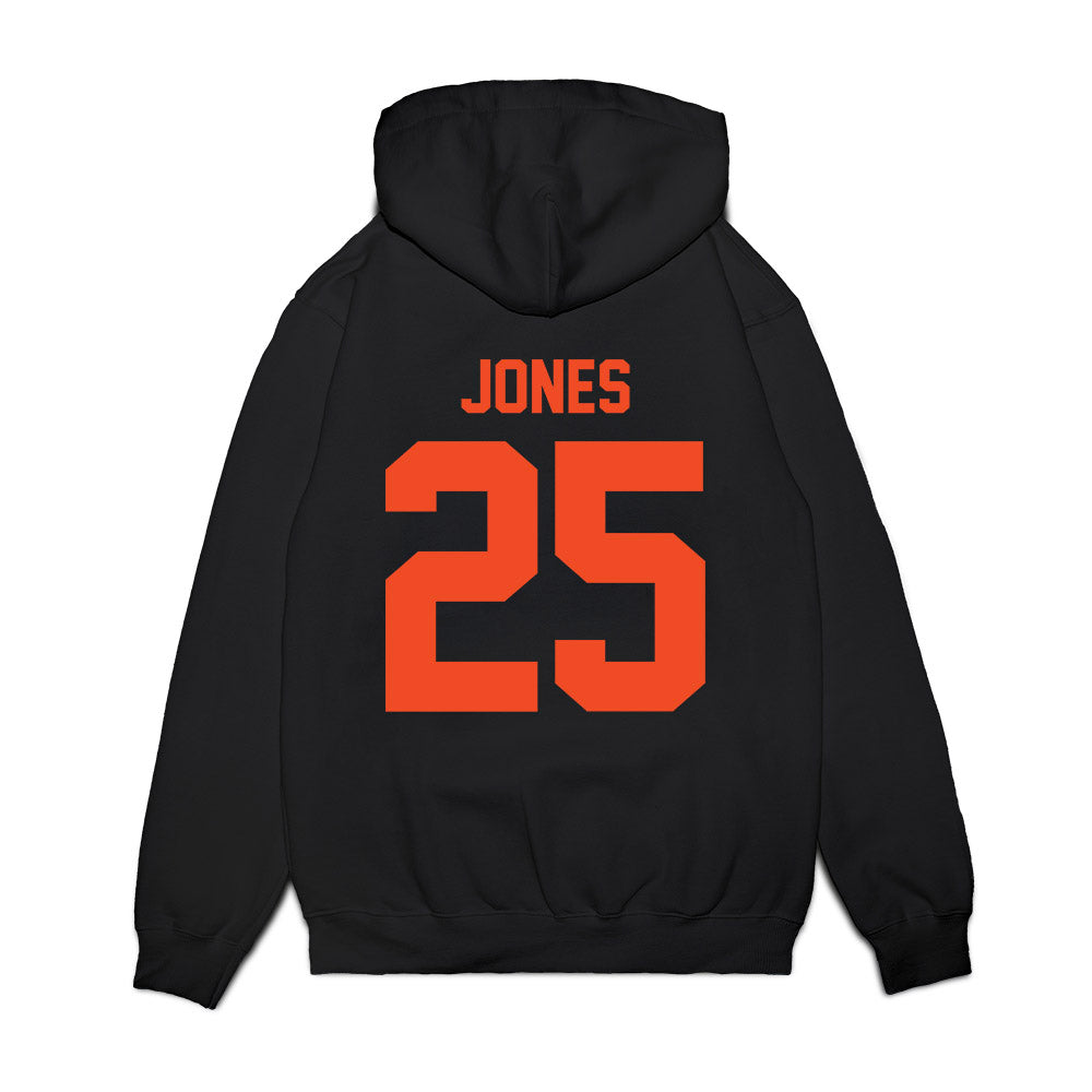Virginia - NCAA Football : Terell Jones - Vintage Helmet Premium Hooded Sweatshirt-1