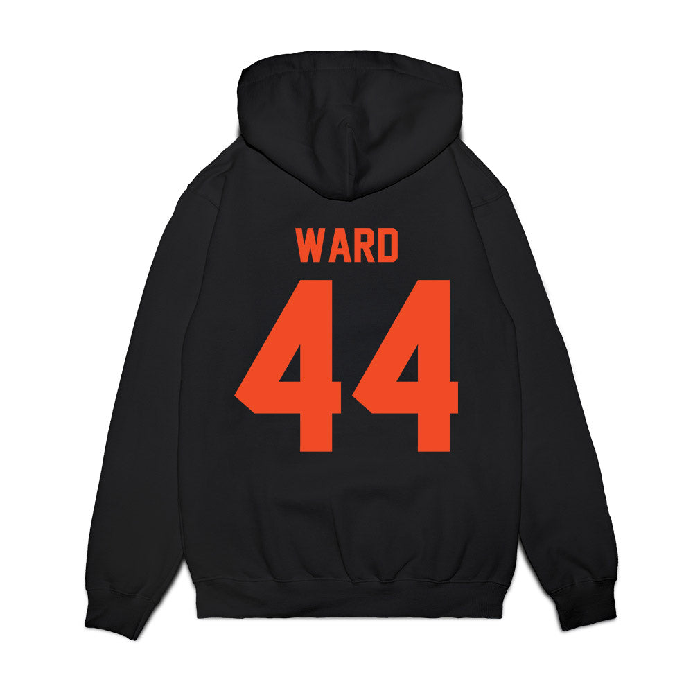 Virginia - NCAA Football : Evan Ward - Vintage Helmet Premium Hooded Sweatshirt-1