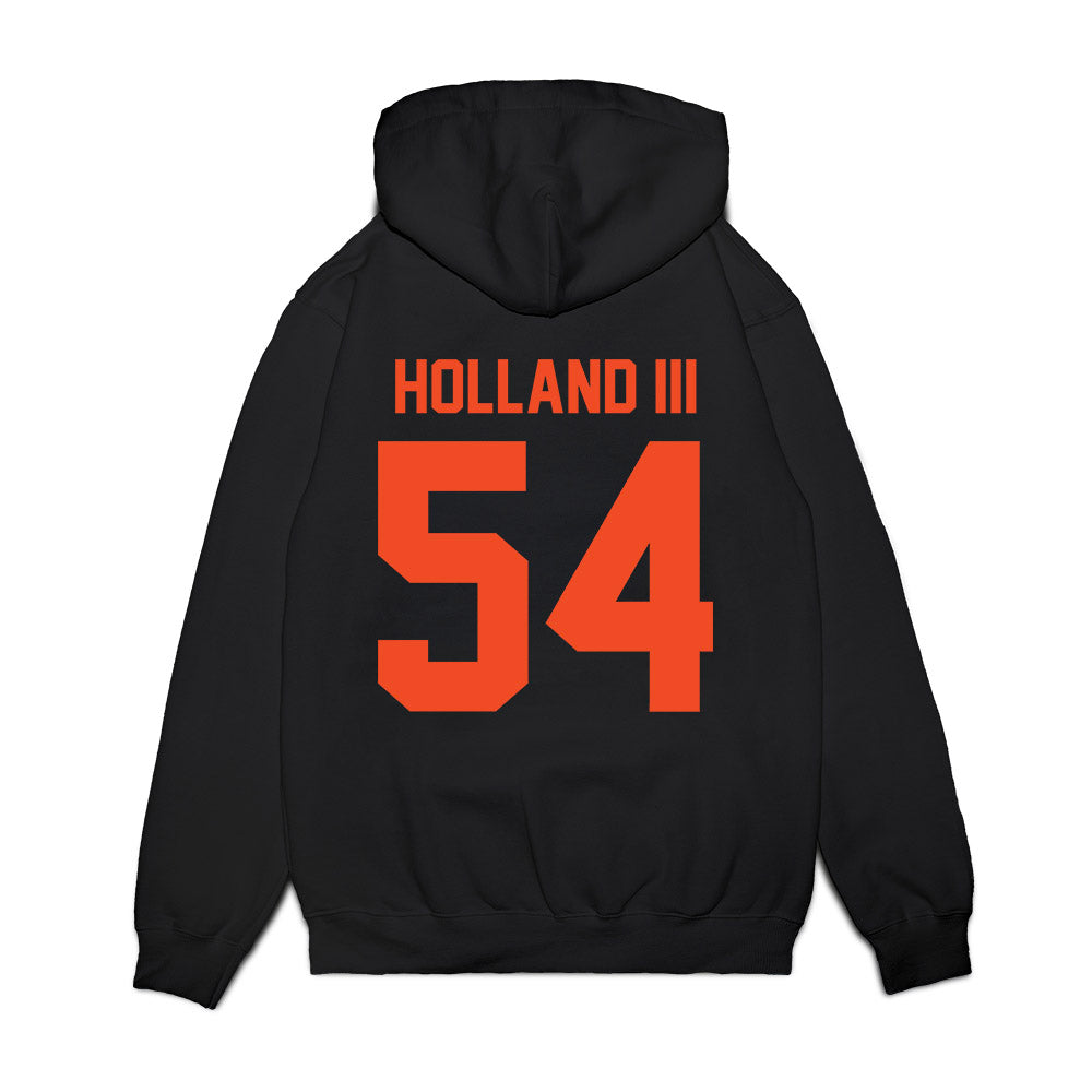 Virginia - NCAA Football : Joseph Holland III - Vintage Helmet Premium Hooded Sweatshirt-1
