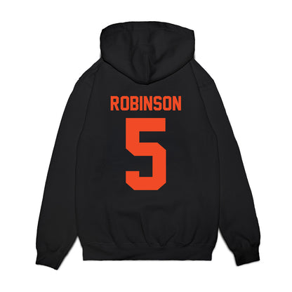 Virginia - NCAA Football : Kamren Robinson - Vintage Helmet Premium Hooded Sweatshirt-1