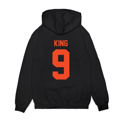 Virginia - NCAA Football : Coen King - Vintage Helmet Premium Hooded Sweatshirt-1