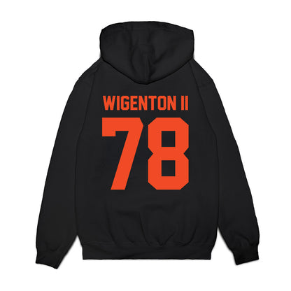 Virginia - NCAA Football : Kevin Wigenton II - Vintage Helmet Premium Hooded Sweatshirt-1