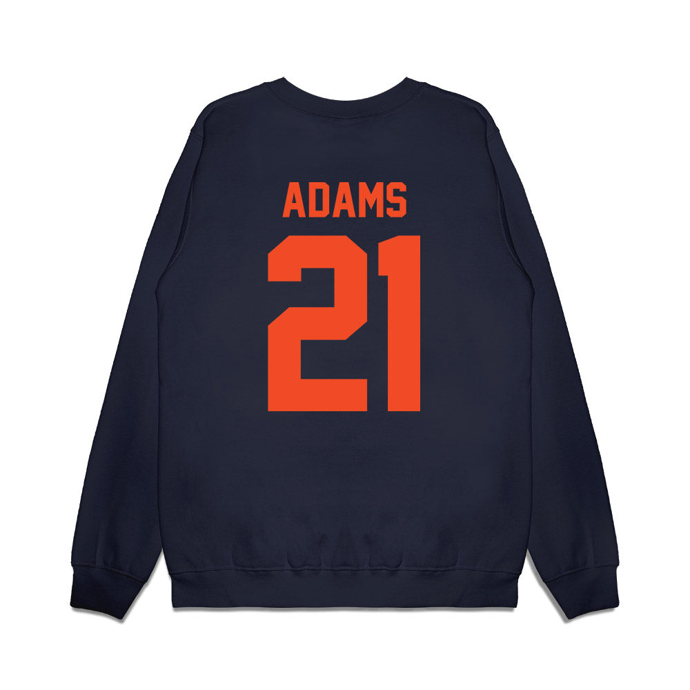 Virginia - NCAA Football : KeShawn Adams - Vintage Helmet Premium Crewneck Sweatshirt-1