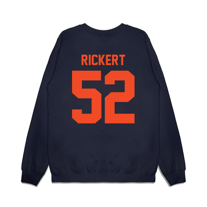 Virginia - NCAA Football : Daniel Rickert - Vintage Helmet Premium Crewneck Sweatshirt-1