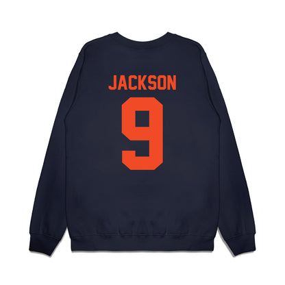 Virginia - NCAA Football : Jam Jackson - Vintage Helmet Premium Crewneck Sweatshirt-1