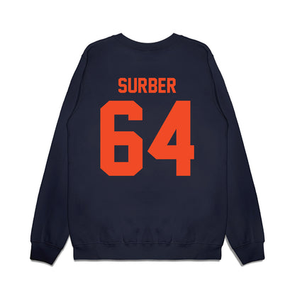 Virginia - NCAA Football : Cole Surber - Vintage Helmet Premium Crewneck Sweatshirt-1